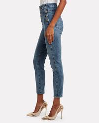 Saksfifthavenue.com has been visited by 100k+ users in the past month J Brand Natasha High Rise Skinny Jeans Intermix