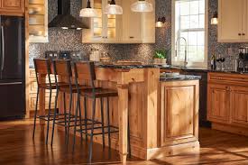 Christopher knight home 313074 jimmy outdoor side table with tile top, yellow, red, black. Rustic Modern Kitchen With Bar Top Island Hexagon Tile Backsplash And Wood Cabinets Hgtv