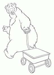 A coloring page of bear in the big blue house: Print And Coloring Page Bear In The Big Blue House For Kids Coloring Home