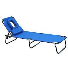 Foldable Reading Chaise Lounge Chair Face Down Patio Cot Beach Recliner Facehole Pool Lounge Chairs Outdoor Recliner Beach Chairs