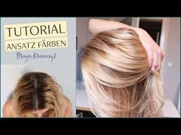 diy ansatz selber farben aufhellen tutorial fur einen weichen ubergang und frische haarfarbe youtube haarfarben haare selber blondieren ansatz farben