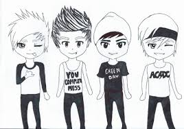 If you notice the style of this chibi lesson is a lot like the chibi tut on one direction. Five Seconds Of Summer Coloring Pages