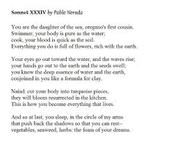 Sonnet Xxxiv By Pablo Neruda Sonnets Pablo Neruda Poems
