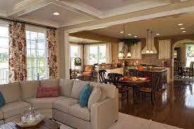 Maryland Home Builder The Madison From Forty West Builders Living Room And Kitchen Design Luxury Living Room Open Plan Kitchen Living Room