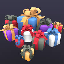 Gift Box Package Low Poly 3d Model In 2020 Gift Box Packaging Low Poly 3d Models Gift Box