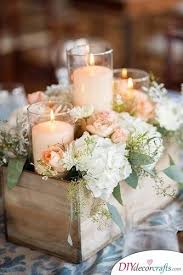 Rustic Ideas Great Diy Wedding Centerpieces Romantic Rustic Wedding Wedding Table Centerpieces Rustic Wedding Decor