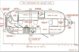 Airstream Trailer Floorplans Land Yacht Floorplan Viewrvs Com Airstream Trailers Airstream Rv Floor Plans