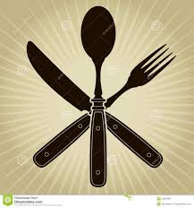Le Cru A Denomme Le Couteau La Fourchette Et La Cuillere Restaurant Illustration De Vecteur Illustration Du Restaurant Couteau 30000807