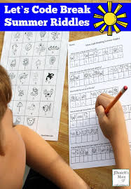 Let S Code Break Summer Riddles Freeprintables Freeworksheets Summer Riddles Jokes Decoding Jdanie Printable Activities For Kids Coding For Kids Riddles