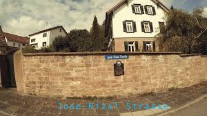 Jose rizal's monument is proudly displayed on top of the hill. Jose Rizal Strasse Wilhelmsfeld Germany Youtube