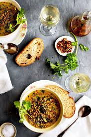 Coconut Basil French Green Lentil Soup Recipe French Green Lentils Green Lentils Green Lentil Soup