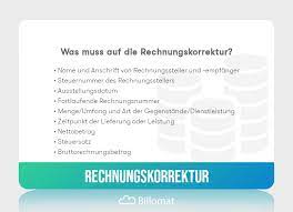 Was ist mit meinem gewinn passiert? Rechnungskorrektur Definition Infos Mehr Billomat Buchhaltung