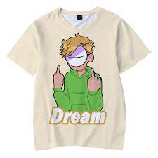Cartoon t shirts for women. Dreamwastaken 3d Printed T Shirt Women Men Boys Girls Summer Short Sleeve Cartoon Funny Tshirt Dream Smp Merch Graphic Tees Anime Figure Cosplay Clothes Harware Fashion And More