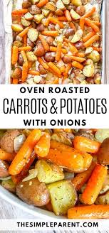 These Sheet Pan Vegetables Are One Of The Easiest Side Dishes To Make Oven Roasted Baby Carrot In 2020 Carrots Side Dish Roasted Potatoes And Carrots Side Dishes Easy