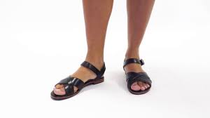 30% off select women's sandals: Shuperb Hush Puppies Lila Ladies Leather Sandals Black Youtube