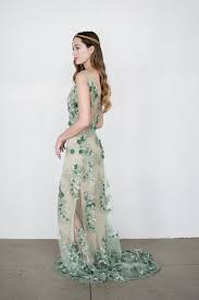 Rental Gossamer Green 3d Lace Gown S Wedding Dress Cap Sleeves Lace Gown Wedding Dresses Unique