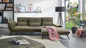 Einige fäden sind vorhanden zwischen den sitzpolstern. Ecksofa Dover L Sofa Stoff Olive Khaki Sitztiefenverstellung Ecksofa Sofa Design Mobelideen