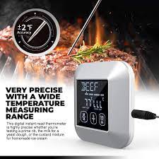 Кожа приобретает гладкость, бархатистость и здоровый. Timer Mode All Temps Best Taste Results Sensitive Display 40 Wired Probe For Use In Frying Pan Oven Smoker Bbq Grill Digital Touch Screen Cooking Thermometer For Meat Poultry Fish Metallic Meat