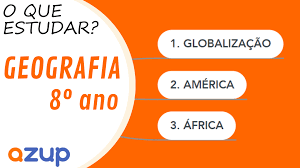 Geografia 8º ano 2025 | Videoaulas, Exercícios e PDFs 100% online