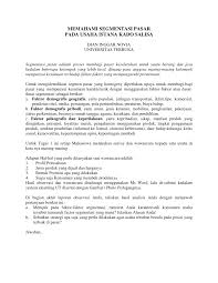 Cara bisnis online tanpa modal besar, baca sebelum mulai! Pdf Memahami Segmentasi Pasar Pada Usaha Istana Kado Salisa