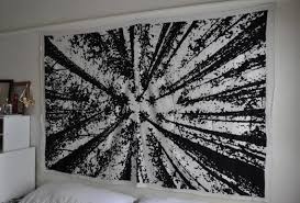 Express yourself and make your walls stand proud! Bohemian Locust Tree Wall Hanging Hippie Black White Tapestries