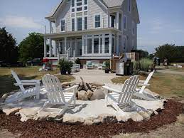 How To Create A Fieldstone And Sand Fire Pit Area Sand Fire Pits Backyard Fire Backyard Firepit Area