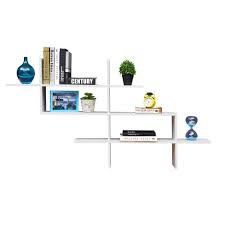 Shop the latest decorative wall shelf deals on aliexpress. Danya B Hanover White Mdf Wood Elongated Decorative Wall Shelf The Home Depot Canada