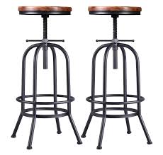 No matter where you place ethan allen barstools and counter stools, you'll always be sitting pretty. 32 Inch Vintage Industrial Bar Stool Metal Wood Swivel Bar Stool Retro Bar Height Stool Counter Height Adjustable Kitchen Stools Set Of 2 Extra Tall Pub Height 26 32 Inch Fully Welded Black 2pcs Buy Online In Papua New Guinea At