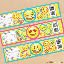 Free Printable Emoji Water Bottle Labels Emoji Birthday Emoji Craft Emoji Theme Party