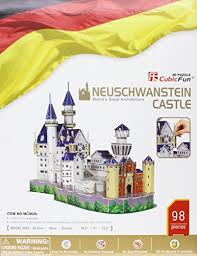 Neuschwanstein and other european castle models. Neuschwanstein Castle 3d Puzzle With Book 98 Piece Buy Online In Dominica At Dominica Desertcart Com Productid 6277161