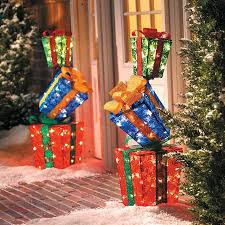 Lighted Stacked Gift Boxes Christmas Decoration Christmas Yard Decorations Christmas Present Decoration Outside Christmas Decorations