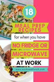 Silly mistakes i have made! 18 Meal Preps For When You Have No Microwave Or Fridge At Work