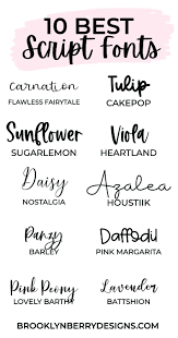 10 Best Script Fonts For Pins Best Script Fonts Free Script Fonts Script Fonts