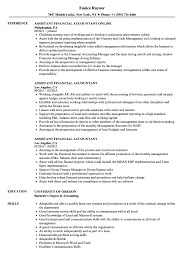 Creating and updating expense reports. Assistant Financial Accountant Resume Samples Velvet Jobs