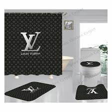 Louis vuitton inspired multi color pillow set of 2. Amazon Hot Sell Xmas Bathroom Foot Mats Toilet Set Bathroom Rug Waterproof Polyester Christmas Snowflake Shower Curtain China Shower Curtain And Shower Curtain Hooks Price Made In China Com