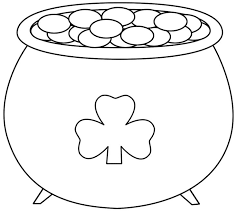 Pot Of Gold With Shamrock 2 Coloring Page St Patrick S Day St Patricks Day Pictures St Patrick S Day Crafts St Patricks Day Crafts For Kids