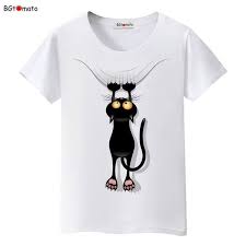 Bgtomato Sicak Satis Yaz Yaramaz Siyah Kedi 3d Tisort Kadin Guzel Cizgi Gomlekleri Iyi Kalite Orijinal Marka Holiday Season Fashion Cartoon Shirts 3d T Shirts