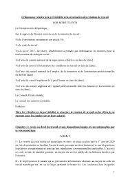 Il y a des débats qui n'ont pas été clos en première. Ordonnance Loi Travail 3 31 08 2017