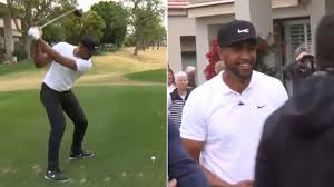 Tony finau of team usa throws his putter after missing a putt on 11th hole during round 3 of the presidents cup. The Story Behind Tony Finau S Eye Catching Custom Piretti Putter