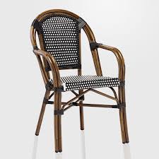 Weißer bürostuhl online kaufen bei otto » große auswahl top service top marken ratenkauf & kauf auf rechnung möglich » jetzt bestellen! Kreta Bistro Terrassen Stuhl Armlehne Schwarz Weiss Rattan Garten Gastro Outdoor