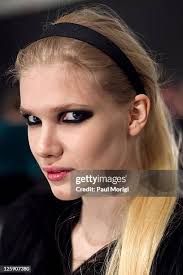 Leslie Nix appears along the front row at the Libertine Fall 2011... News  Photo