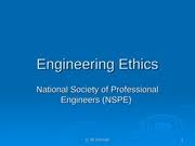 The particular codes that applies and briefly explain why. Nspe Engineering Code Of Ethics Engineering Ethics National Society Of Professional Engineers Nspe C M Ferman 1 Nspe Has Developed A Code Of Ethics Course Hero
