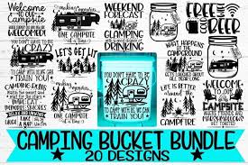 A new free camping svg cut file is available on the blog today. Camping Bucket Bundle Best Sellers 20 Designs Vol 2 271905 Svgs Design Bundles In 2020 Camping Svg Design Bundles