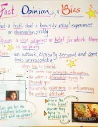 Fact Opinion And Bias Anchor Chart Fact And Opinion Anchor Charts Reading Anchor Charts