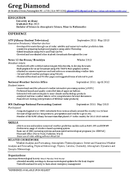 All departments may resume normal operations. Resume Pdf Weather Forecasting Meteorology