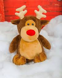 Birth Announcement Stuffed Animal Blanks Rudolph Reindeer Cubbie Custom Stuffy Personalized Christmas Plush Toy Personalized Stuffed Animals Christmas Plush Toys Christmas Keepsakes