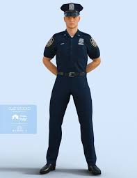 H C Police Uniform For Genesis 3 Male S 3d Clothing Police Uniforms Police Males