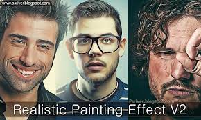 Actions can be downloaded here. Painting Effect Photoshop Actions Photoshop Photoshop Plugins Photoshop Painting