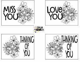 The spruce / wenjia tang take a break and have some fun with this collection of free, printable co. 28 Free Thinking Of You Cards To Color Stevie Doodles Free Printable Coloring Pages