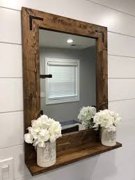 Select the department you want to search in. Mirror With 5 Deep Shelf Bathroom Mirror Entryway Etsy Rustic Bathroom Mirrors Mirror Frame Diy Bathroom Mirror